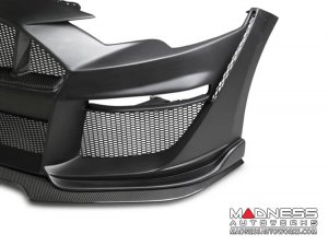 Ford Mustang Front Bumper - Anderson Composties - Fiberglass W/ Carbon Fiber - Type-ST GT500 Style